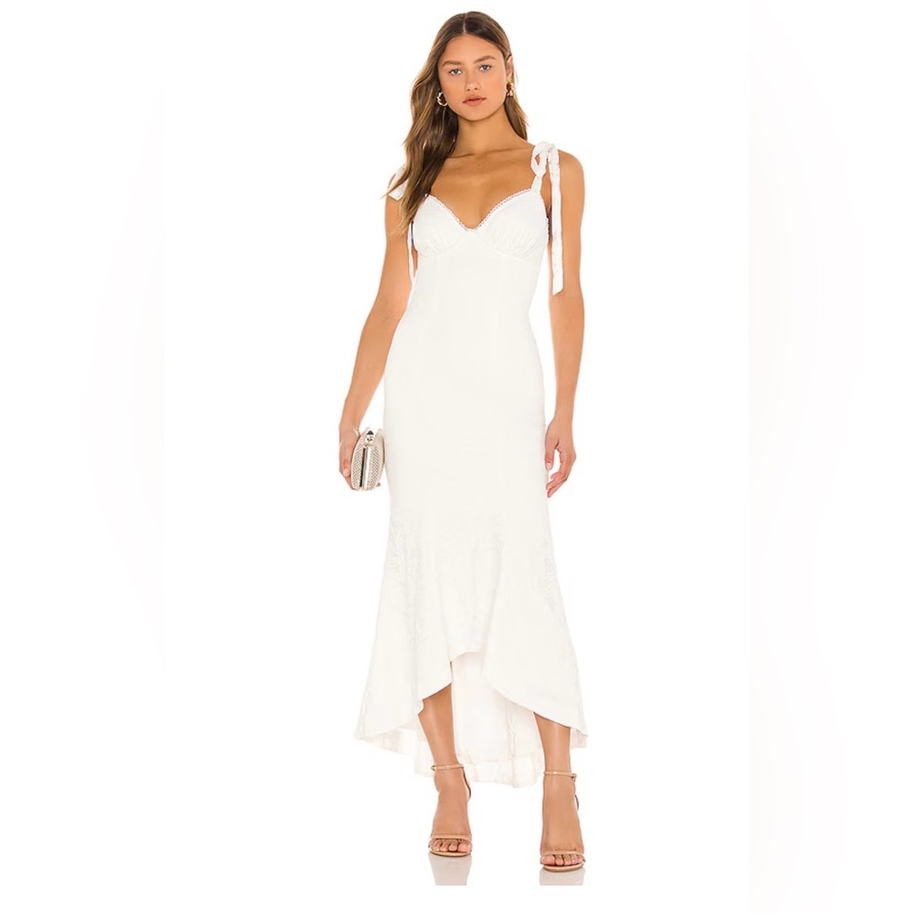 MAJORELLE White Asymmetrical Dress